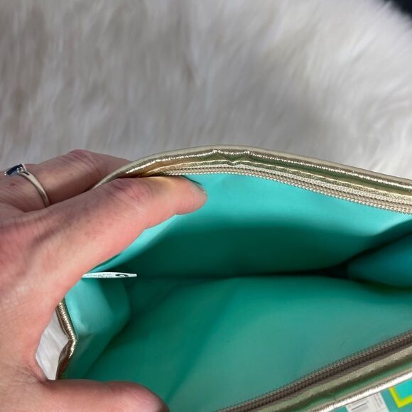 Calypso St. Barth For Target Gold Elephant Small Clutch/Makeup Bag NWT - Picture 3 of 5